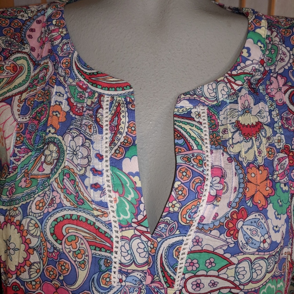 Talbots, NEW tunic top, large NEW With Tags - Picture 5 of 8
